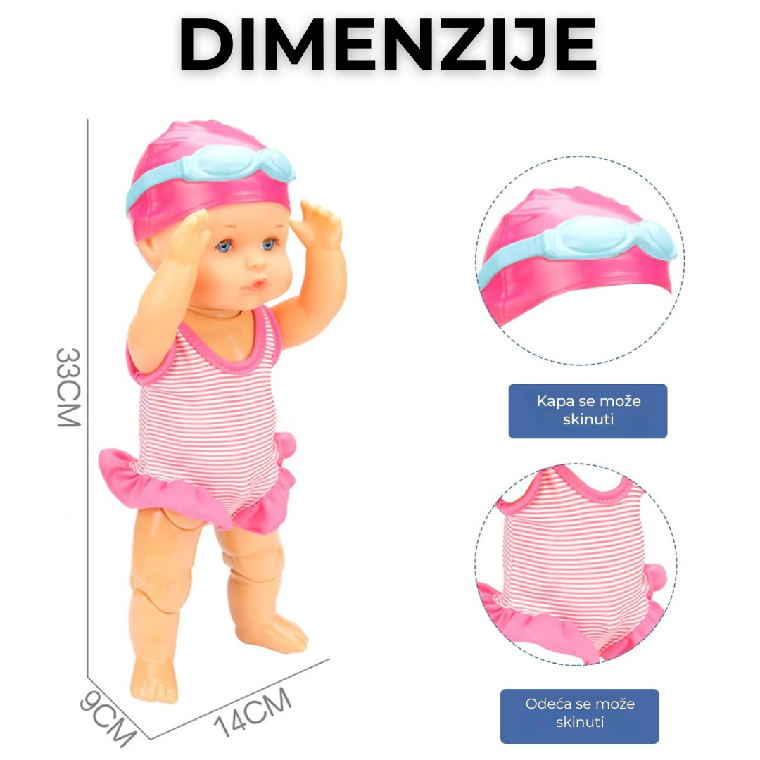 Lutka koja pliva u vodi