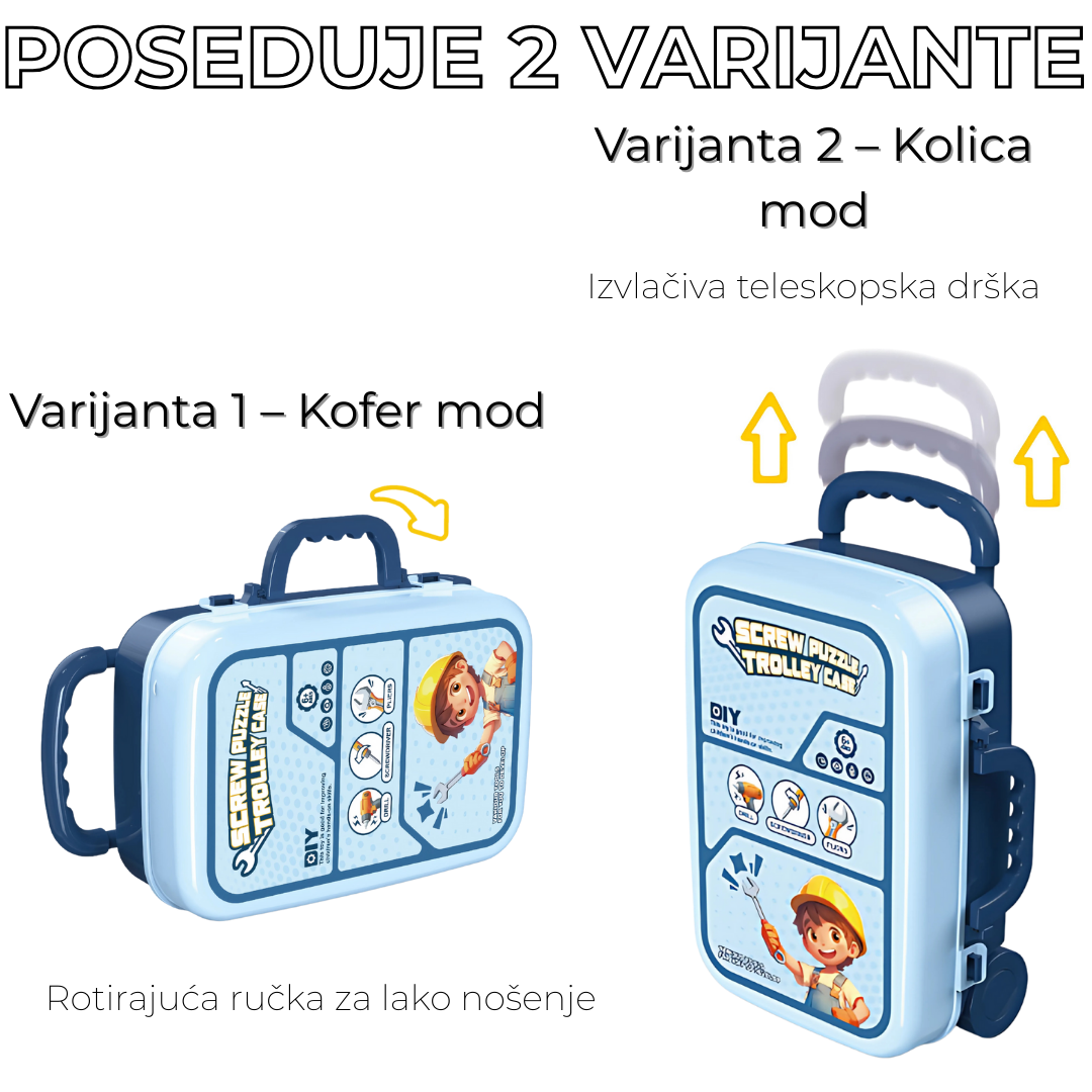 Kreativni Kofer 2u1 – Set za Male Majstore
