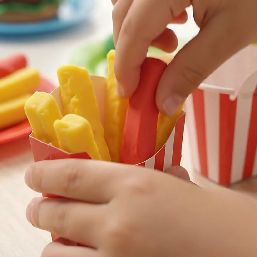 Pomfrit od plastelina u kutiji – kreativna igračka za decu