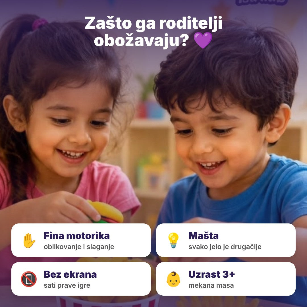 Zašto roditelji biraju set plastelina – fina motorika, mašta, igra bez ekrana, uzrast 3+