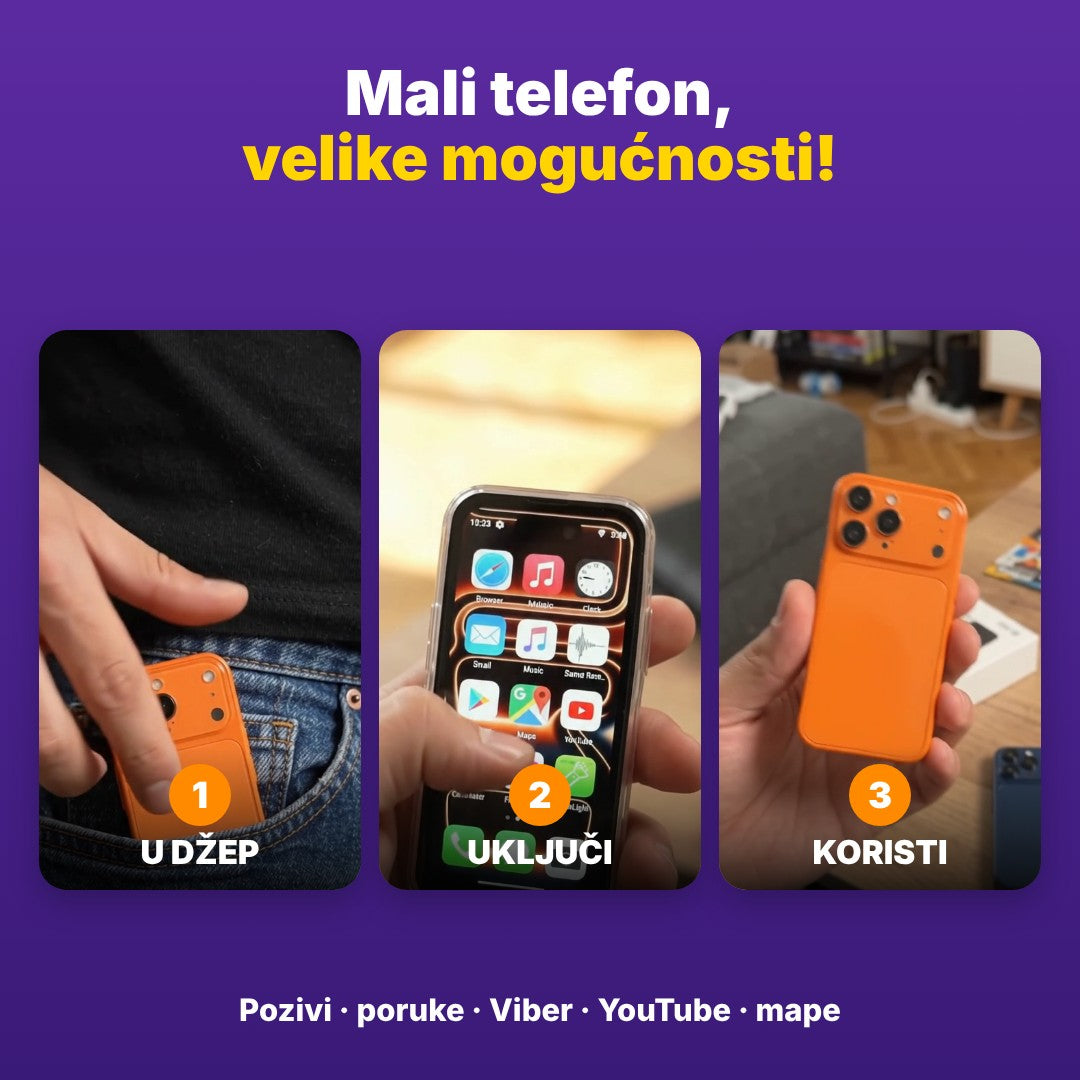 Mali telefon velike mogućnosti – u džep, uključi, koristi