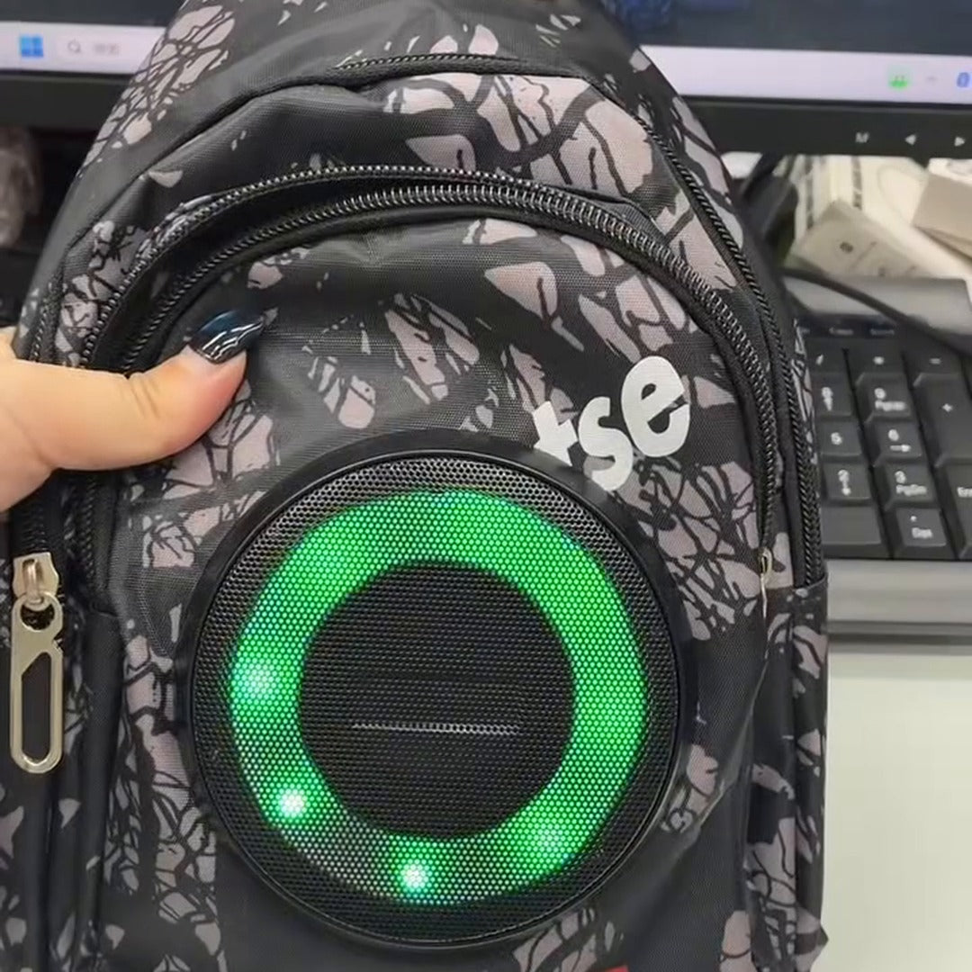 Bluetooth zvučnik u torbici sa zelenim LED prstenom