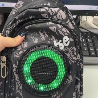 Bluetooth zvučnik u torbici sa zelenim LED prstenom