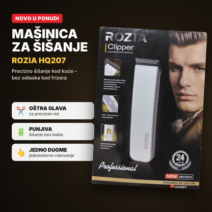Mašinica za šišanje Rozia HQ207 – punjiva bežična mašinica za kosu